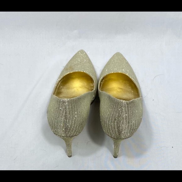 Michael Michael Kors Gold Sparkly Stilletos. - Picture 3 of 4